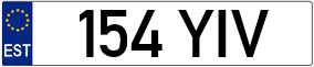 Trailer License Plate